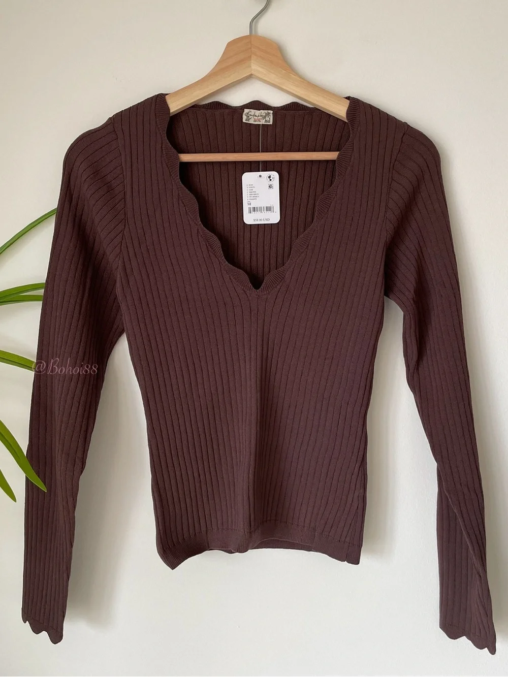 NWT Free People Easy Day Swit Long Sleeve Top